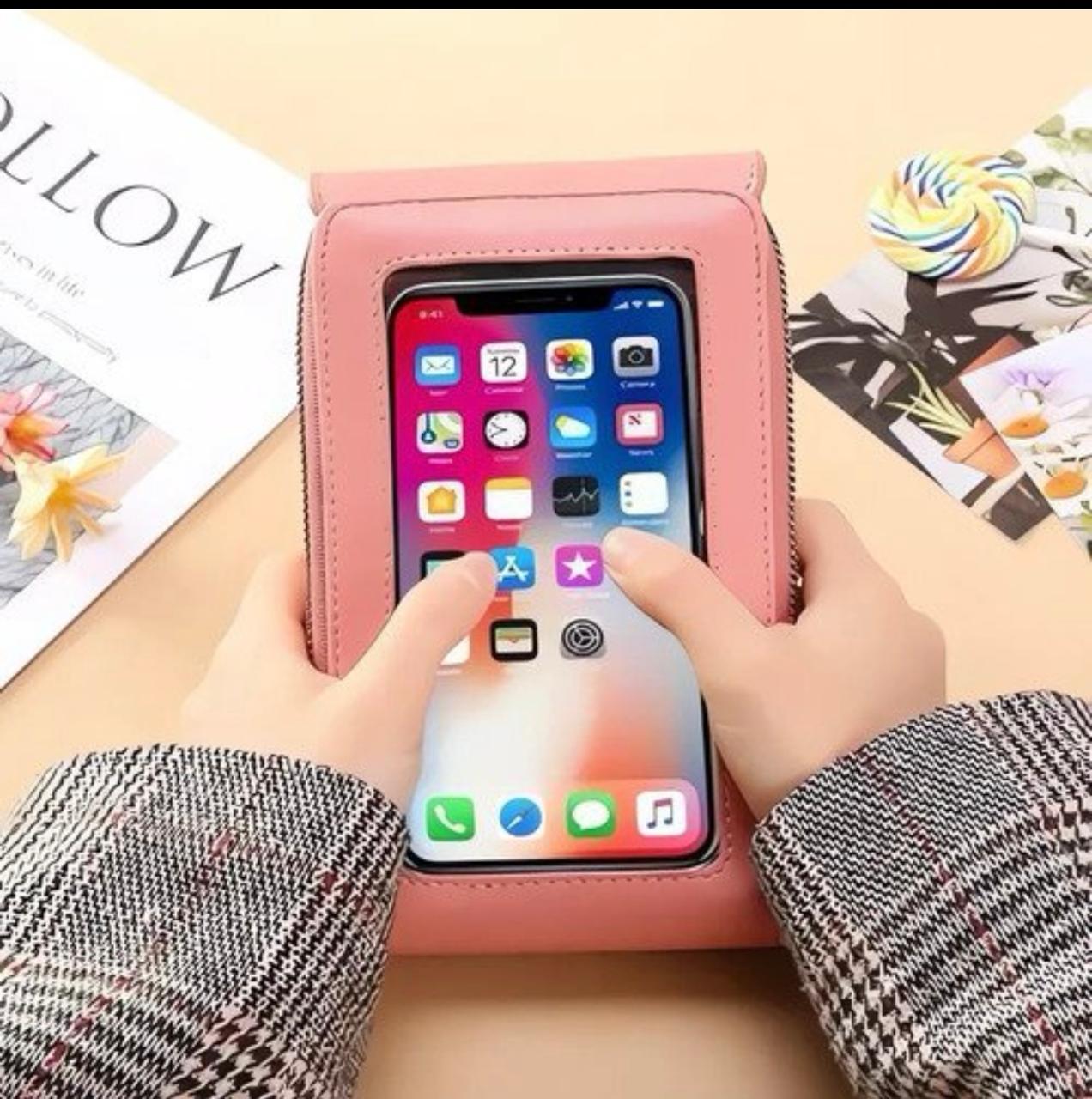 Cartera Cruzada Con Pantalla Táctil