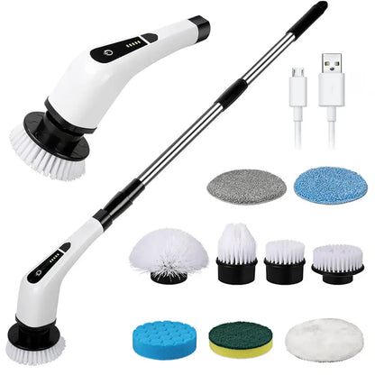 CleanPro 360; Cepillo Eléctrico Giratorio 9 En 1